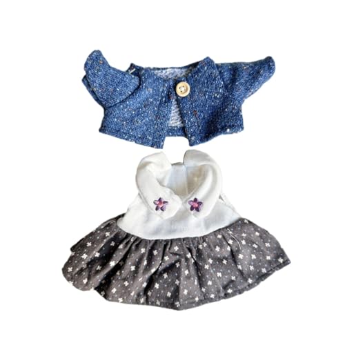 F Fityle Mini-Puppenkleidung, Puppenkleider-Outfits, Kleidung für Kinder, Modepuppen-Accessoires, Outfits, für 7,87-Zoll-Puppen von F Fityle