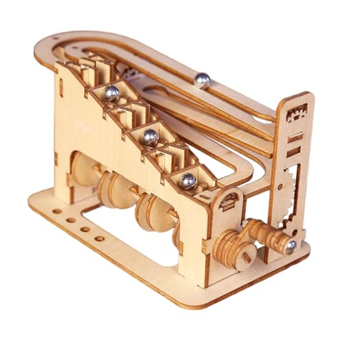 F Fityle Murmelbahn-Modellbausätze, 3D-Holzpuzzle für Erwachsene, Bastelspielzeug, mechanische Puzzles für Jungen und Mädchen, Zimmerdekoration für Erwachsene, von F Fityle