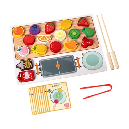 F Fityle Obst-Zuordnungsspiel, Küchenzubehör-Spielzeug, Kochspielzeug, Vorschul-Lernspielzeug aus Holz, Obstspielzeug für Kinder ab 3 Jahren F Fityle Obst-Zuordnungsspiel, Küchenzubehör-Spielzeug, Kochspielzeug, Vorschul-Lernspielzeug aus Holz, Obstspielzeug für Kinder ab 3 Jahren von F Fityle