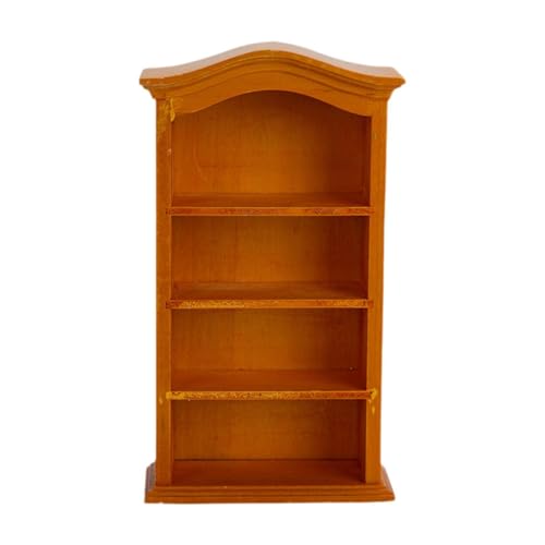 F Fityle Puppenhaus Miniatur Bücherregal Holz Möbel Schrank für Puppenhäuser Dekoration Spielzeugmodell, Gelb F Fityle Puppenhaus Miniatur Bücherregal Holz Möbel Schrank für Puppenhäuser Dekoration Spielzeugmodell, Gelb von F Fityle