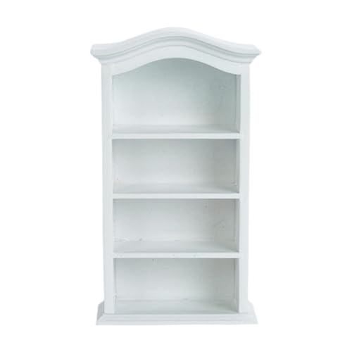 F Fityle Puppenhaus Miniatur Bücherregal Holz Möbel Schrank für Puppenhäuser Dekoration Spielzeugmodell, Weiß F Fityle Puppenhaus Miniatur Bücherregal Holz Möbel Schrank für Puppenhäuser Dekoration Spielzeugmodell, Weiß von F Fityle