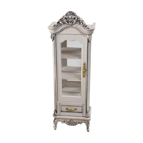 F Fityle Puppenhaus Miniatur Weinschrank Requisiten Mikrolandschaft Rollenspiel Dekoration Sammlung Möbel können geöffnet Werden, Einzeln Weiß F Fityle Puppenhaus Miniatur Weinschrank Requisiten Mikrolandschaft Rollenspiel Dekoration Sammlung Möbel können geöffnet Werden, Einzeln Weiß von F Fityle