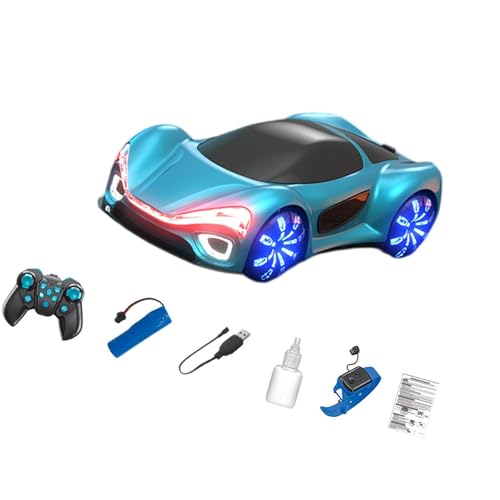 F Fityle RC -Auto Fahrzeugmodell Doppelsprüheffekte Sport Rennauto Hobby RC Autos Spielzeug für Neujahrsfeste Weihnachten, Blue B von F Fityle