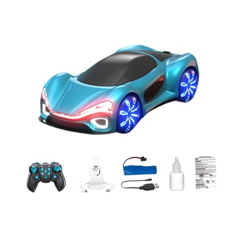 F Fityle RC -Auto Fahrzeugmodell Doppelsprüheffekte Sport Rennauto Hobby RC Autos Spielzeug für Neujahrsfeste Weihnachten, Blue D von F Fityle