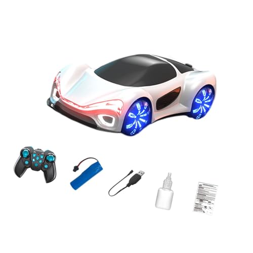 F Fityle RC -Auto Fahrzeugmodell Doppelsprüheffekte Sport Rennauto Hobby RC Autos Spielzeug für Neujahrsfeste Weihnachten, White A von F Fityle