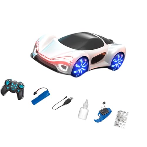 F Fityle RC -Auto Fahrzeugmodell Doppelsprüheffekte Sport Rennauto Hobby RC Autos Spielzeug für Neujahrsfeste Weihnachten, White B von F Fityle