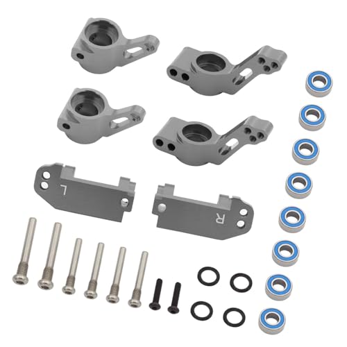 F Fityle RC Auto Lenkung Set Lenkung Blöcke Ersatz C Hub Caster Blöcke Hinten Stummel Achse Träger für 1/10 Crawler Auto DIY ACCS, Grau von F Fityle