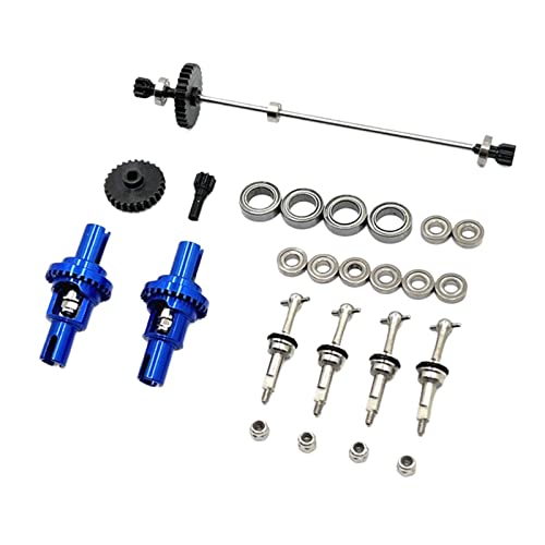 F Fityle RC-Auto-Upgrade-Ersatzkits, professionell, DIY, tragbares RC-Upgrade-Getriebe, Differential-Antriebswellenlager 1:28 für Wltoys 284131 K969 k979, Blau von F Fityle