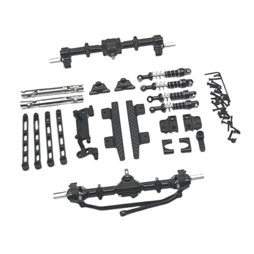 F Fityle RC-Auto-Upgrade-Ersatzteile-Kits RC-Upgrade Robustes Ersatz-RC-Zubehör aus Metall für 1/12 MN82 LC79 RC-Crawler RC-Fahrzeuge RC-Auto, Schwarz von F Fityle