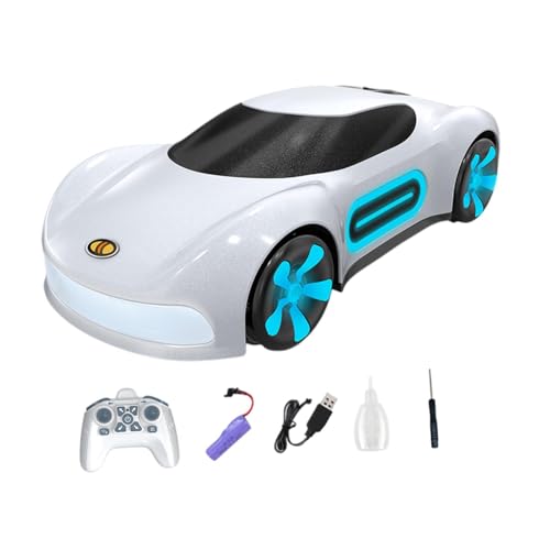 F Fityle RC -Modellauto, ferngesteuertes Auto, Sammlerfahrzeug-Spielzeug, Automodell, RC-Rennauto-Spielzeug für Kinder, Jungen, Rennfahrer, Weiße Fernbedienung von F Fityle