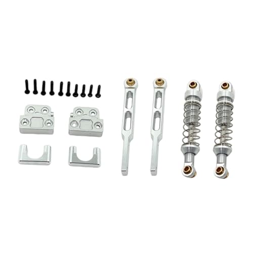 F Fityle RC-Stoßdämpfer hinten, Hinterachse, Blattfeder, modifizierte Stangen, Set 1/12, Hobby-Auto, Ersatzteile, Montagezubehör für 82Pro 82, Silber F Fityle RC-Stoßdämpfer hinten, Hinterachse, Blattfeder, modifizierte Stangen, Set 1/12, Hobby-Auto, Ersatzteile, Montagezubehör für 82Pro 82, Silber von F Fityle