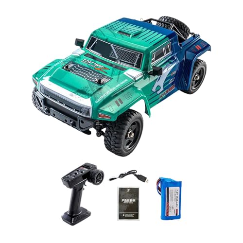 F Fityle RC Truck 1/12 RC Auto Robustes Elektrofahrzeug Ferngesteuertes Auto Hohe Geschwindigkeit für Erwachsene Kinder Jungen Mädchen Geschenk, Grün 1b von F Fityle