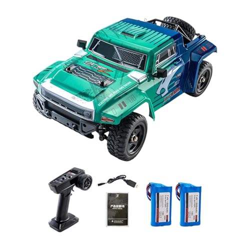 F Fityle RC Truck 1/12 RC Auto Robustes Elektrofahrzeug Ferngesteuertes Auto Hohe Geschwindigkeit für Erwachsene Kinder Jungen Mädchen Geschenk, Grün 2b von F Fityle