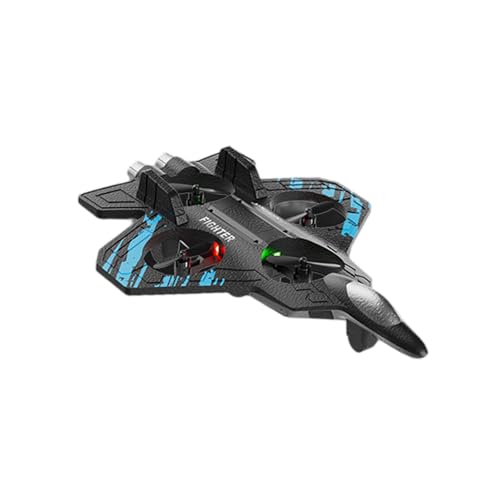 F Fityle Schaum-Fernbedienungsflugzeug-Kampfflugzeug-Spielzeug, dekorative Sensorsimulation, beleuchtetes Flugzeug-Spielzeug, RC-Flugzeug für, Blau F Fityle Schaum-Fernbedienungsflugzeug-Kampfflugzeug-Spielzeug, dekorative Sensorsimulation, beleuchtetes Flugzeug-Spielzeug, RC-Flugzeug für, Blau von F Fityle