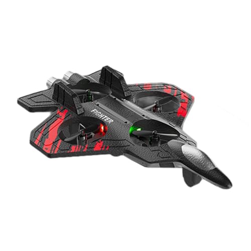 F Fityle Schaum-Fernbedienungsflugzeug-Kampfflugzeug-Spielzeug, dekorative Sensorsimulation, beleuchtetes Flugzeug-Spielzeug, RC-Flugzeug für, Rot F Fityle Schaum-Fernbedienungsflugzeug-Kampfflugzeug-Spielzeug, dekorative Sensorsimulation, beleuchtetes Flugzeug-Spielzeug, RC-Flugzeug für, Rot von F Fityle
