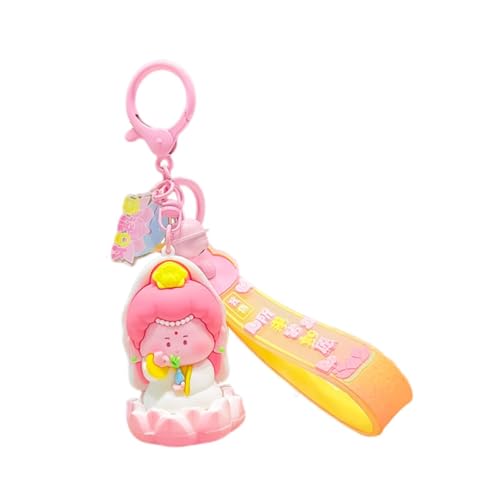 F Fityle Schlüsselanhänger, Handtaschen-Dekoration, Spielzeug, Sammlerstück, einzigartiges Geschenk, Charms, Taschenanhänger, Puppe für Kinder, Geschenk, ROSA von F Fityle