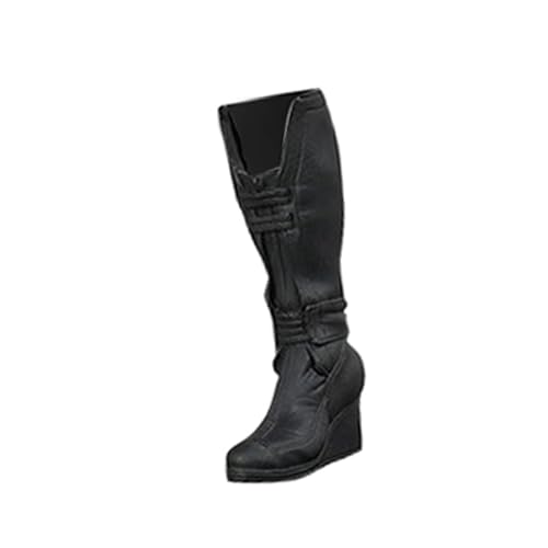 F Fityle Stiefel im Maßstab 1:6, Schuhe, Wadenhohe Stiefel, Zubehör-Outfit, Retro-Arbeitsstiefel, Figurenstiefel, Kostüm für 12-Zoll-Figuren, Zubehör, Damen Stiefel von F Fityle