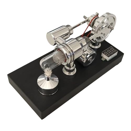 F Fityle Stirlingmotor-Modell, Physik-Experimentierbausätze, Fantasie, DIY, pädagogisches Stromgeneratormodell für mechanisches Lernen, 8 cm x 17 cm x 9.5 cm von F Fityle