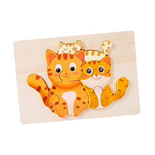 F Fityle -Tierpuzzles, pädagogisches Lernspielzeug, Kognitions-Intelligenz-Puzzle, entwickeln Feinmotorik für Kinder, Kleinkinder, Katze F Fityle -Tierpuzzles, pädagogisches Lernspielzeug, Kognitions-Intelligenz-Puzzle, entwickeln Feinmotorik für Kinder, Kleinkinder, Katze von F Fityle