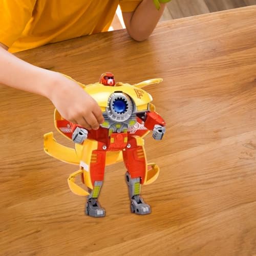 F Fityle Verwandelndes Roboterspielzeug, 2 in 1 Design, Feinmotorik, Actionfiguren, Baustielspielzeug für 3, 4 Und 5 Jährige, Rugby von F Fityle