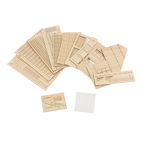 FITYLE Hobby Gebäude Puzzles Unmontiert Modell Kits Holz Europäischen Ruinen Architektur 1/35 Gradeinteilung Landschaft Gebäude Kits von F Fityle