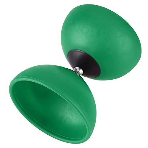 Dreifach gelagertes Diabolo-Set – Chinesisches Yoyo mit farbigen Diabolo-Stäben, robuste Bauweise für Anfänger und Fortgeschrittene (Grün) von F&Y