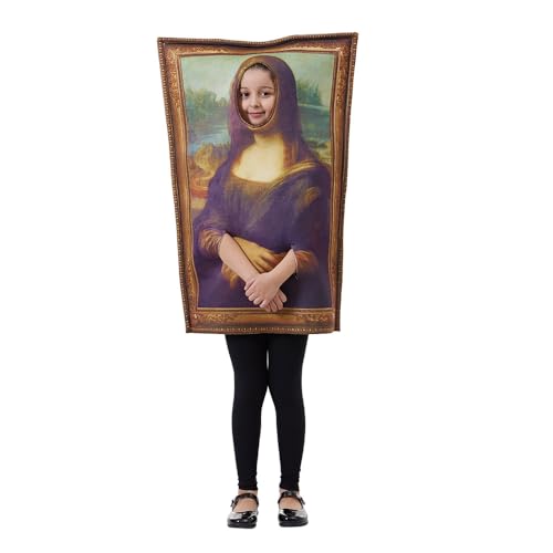 F&Y Mona Lisa Cosplay-Kostüm für Kinder, lustige berühmte Gemälde-Wand-Requisiten für Halloween, Partys und Verkleidungen von F&Y