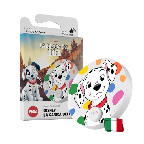 FABA Disney Schallplatte - Die Ladung der 101 - Geschichten und Klangmärchen für Jungen und Mädchen 5-10 Jahre - Hörbar mit Geschichten und FABA+, Lernspiel italienische Version FABA Disney Schallplatte - Die Ladung der 101 - Geschichten und Klangmärchen für Jungen und Mädchen 5-10 Jahre - Hörbar mit Geschichten und FABA+, Lernspiel italienische Version von FABA