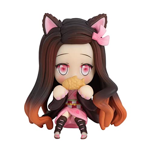 Demon Slayer Figuren,8cm Anime Modell,PVC Cartoon Statue Sammlerstücke Für Fan Geschenk, Schreibtisch Dekoratio(Color:Kamado Nezuko) von FABIIA