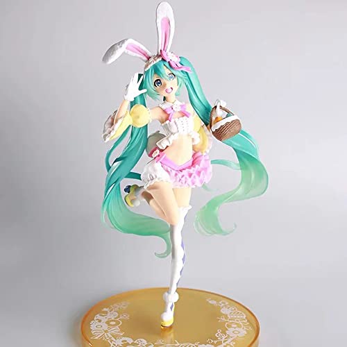 FABIIA Anime -Figur Hatsune Miku Miku Four Seasons Series Ohr -Figuren Sammelbare Modellspielzeug, PVC Statische Bildstatue Bewegliche Desktop -Ornamente/Gegenwart von FABIIA