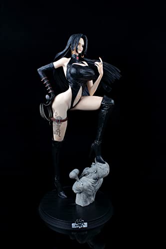 FABIIA Ein Stück Pirat Boa Hancock Leder Kaiserin 1/4 Austauschbare Anime -Figuren Statue Ornamente Sammlerstücke Spielzeuganimationen Charaktermodell/Anime Hobby Collection PVC von FABIIA