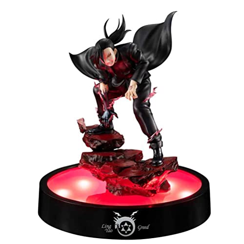 FABIIA Fullmetal Alchemist Greed Action -Figuren, 15 cm Anime -Sammlermodellstatue, PVC -Umgebungsschutzmaterialien Ornamente Home Office Desk Dekoration von FABIIA