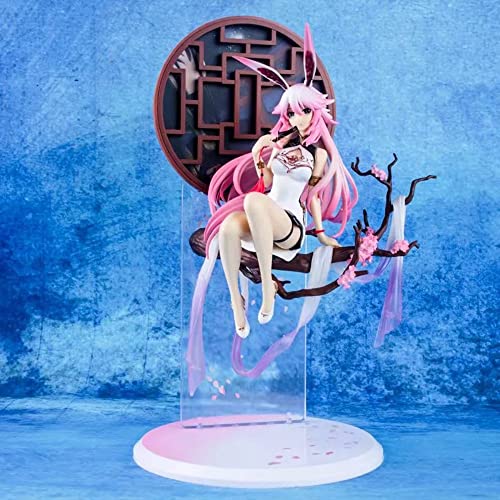 FABIIA Honkai Impact 3 Yae Sakura Cheongsam Sitzende Pose Anime Figuren Dekoration Ornamente Sammlerstücke Spielzeuganimationen Charaktermodell/Anime Hobby Sammlung PVC von FABIIA