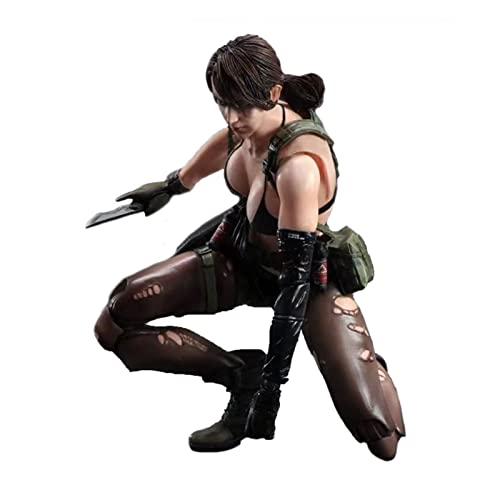 FABIIA Metal Gear Quiet Play Arts Kai Actionfigur Modell Spielzeug Sammlung Ornament Geburtstagskoch Ko Version von FABIIA