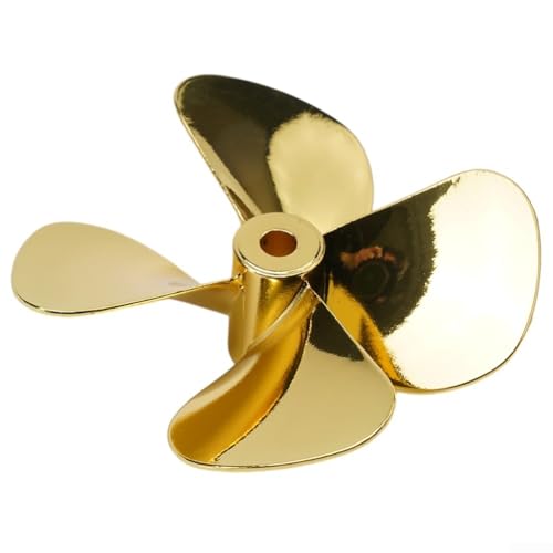 FACAIIO Propeller für ferngesteuertes Bootsmodell, 55 mm, 60 mm, 4 Flügel, Metallschaft für Marine ROV (D60 mm, rechte Hand) von FACAIIO