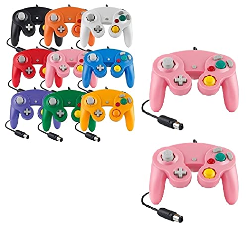 FAIRY TAIL & GLITZER FEE Controller Für Game Cube Weiß und Switch kabelgebunden Gamepad Joypad (Pink) [Video Game] von FAIRY TAIL & GLITZER FEE