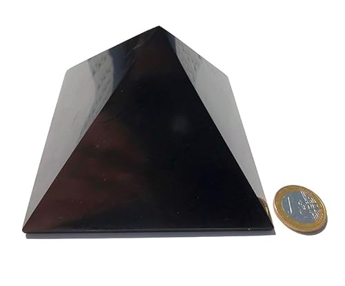 FAIRY TAIL & GLITZER FEE Schungit Pyramide 10cm Schungit Mineral Kristall Shungit Shungite von FAIRY TAIL & GLITZER FEE