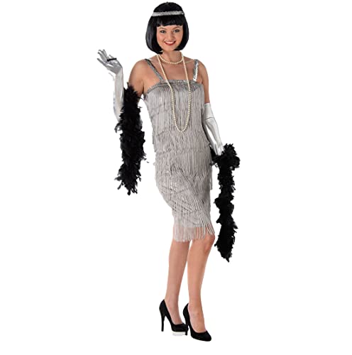 FAIRY TRENDZ 20er Jahre Damen ärmelloses Flapper-Kostüm Kleid Party Zubehör Mädchen Weltbuchwoche Outfit von FAIRY TRENDZ