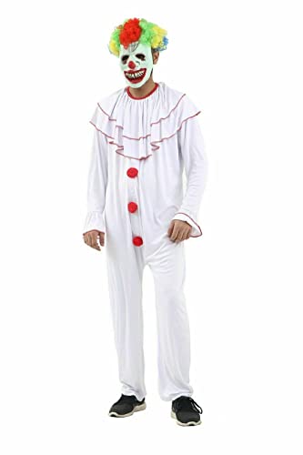 FAIRY TRENDZ Unisex Horror Scary Clown Kostüm Jumpsuit Kinder Halloween Buchwoche Mottoparty Zirkus Kostüm Fancy Full Dress von FAIRY TRENDZ