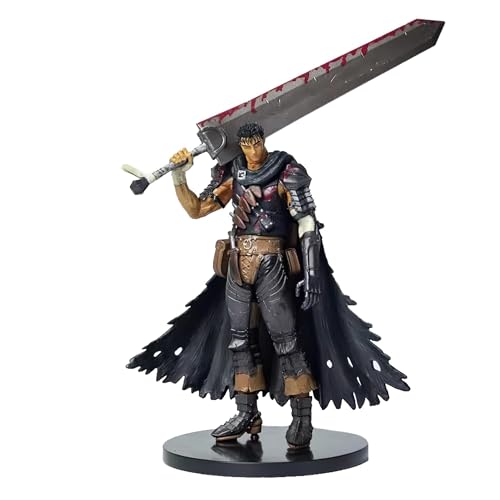 Anime Guts Figur Battle Damaged Bloody Version Figuren PVC Schwarz Schwertkämpfer Guts Modell Statue Spielzeug Sammlungen Büro Dekorationen Geschenk von FAKKA