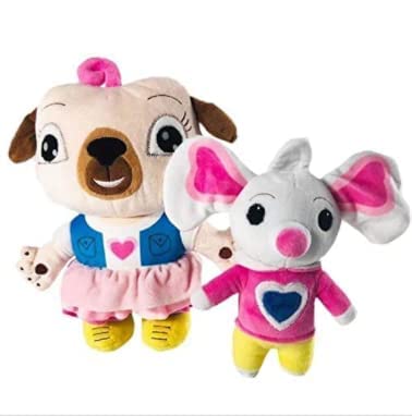 FAKKA 30cm Chip und Kartoffel Plüschtiere Puppe Cartoon Mops Hund und Maus Plüschpuppe Kuscheltier Spielzeug für Kinder Geburtstagsgeschenke 30cm 2 Stück von FAKKA