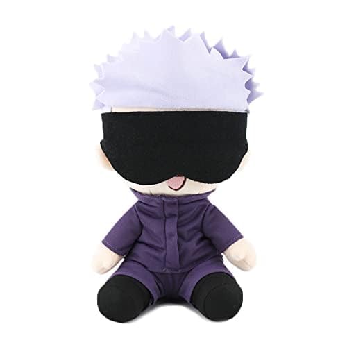 FAKKA Anime Jujutsu Kaisen Plüschpuppe Figuren Yuji Itadori Gojo Satoru Plüsch Stofftier Schlüsselanhänger Cosplay Requisiten Anhänger Neuheit für Kinder Fans -23cm ，A von FAKKA