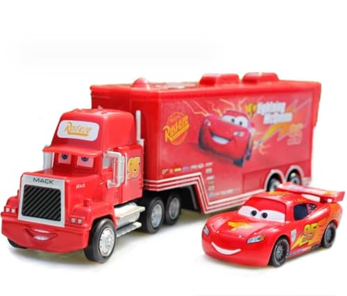 FAKKA Cars 3 2pcs Chick Hicks Lightning Uncle Container Truck 1:55 Diecast Metal Modle Spielzeug Geburtstagsgeschenk für Kinder(NO.95) von FAKKA