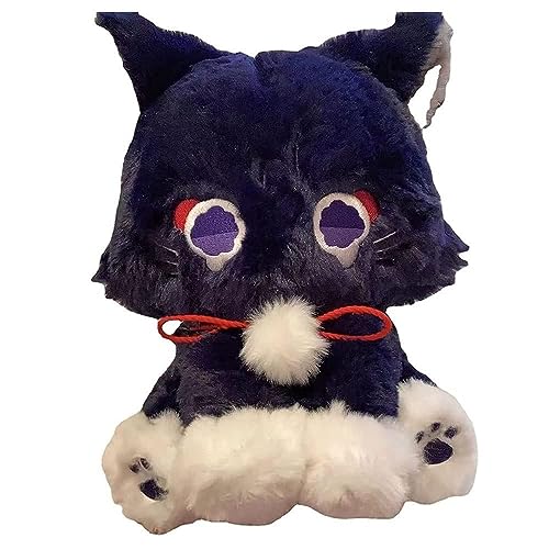 FAKKA Genshin Impact Plüschpuppe Wanderer Balladeer Süße Katze Plüschpuppen Scaramouche Plüschkissen Cosplay for Kindergeburtstag von FAKKA