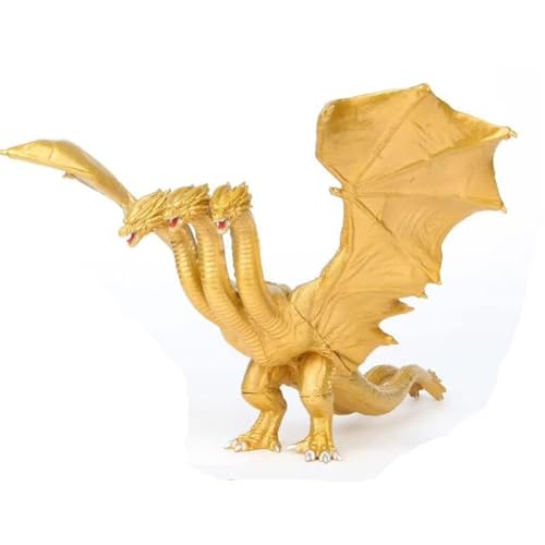 FAKKA Godzilla King of The Monsters 18 cm Dreiköpfiger Drache Ghidorah, Handgefertigte Puppenmodell Ornamente von FAKKA