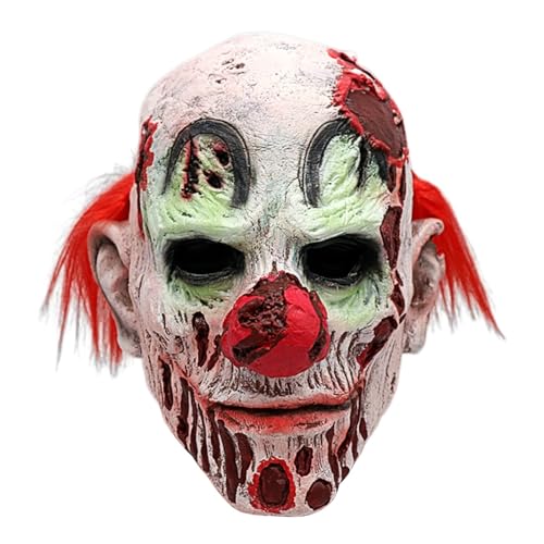 FAKKA Halloween Scary Clown Maske Böse Killer Terrifier Kostüm Kunst die Clown Horror Zombie Halloween Kostüm Cosplay Requisiten von FAKKA