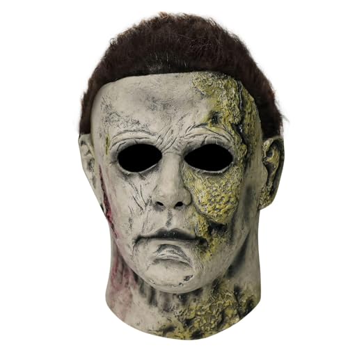 FAKKA Maske Halloween Maske Scary Creepy Horror Mask Halloween Erwachsene von FAKKA