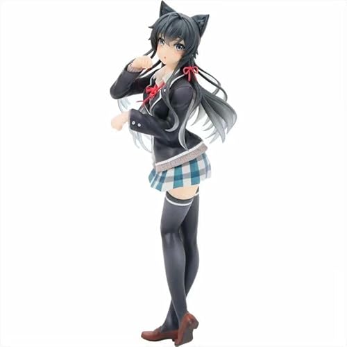 FAKKA Waifu-Figur Anime-Figur Statuen Yukinoshita Yukino-【Meine romantische Jugendkomödie ist falsch, wie ich erwartet Hatte.】 Animierte Statue Waifu-Figur Katzenohren von FAKKA