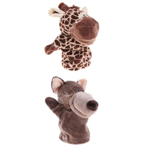 Giraffe Und Wolf Handpuppen für Kinder mit Beweglichem Mund Weiches Plüschmaterial Für Kinder Fördert Kreativität & Kommunikation Ideal für Schule & Zuhause Giraffe Und Wolf Handpuppen für Kinder mit Beweglichem Mund Weiches Plüschmaterial Für Kinder Fördert Kreativität & Kommunikation Ideal für Schule & Zuhause von FAKKA