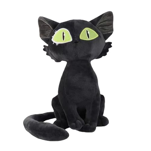 Suzume No Tojimari Figur, Suzume Plüsch Puppe, Anime Plüschtiere Flauschiges, Suzume Daijin Katze Spielzeug Figuren, for Jungen Mädchen Kuscheltierliebhaber，schwarz von FAKKA